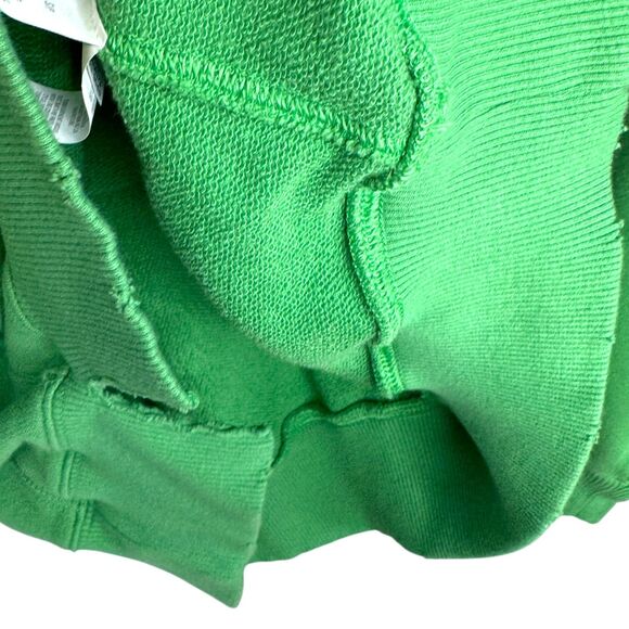 Aerie Green "ski resort" distressed crewneck oversized sweater Size Small - Picture 13 of 14